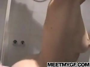 Cute amateur couple making their own private sextape