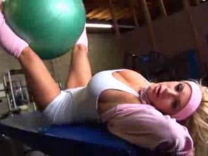 Busty Shyla Stylez fucked in pussy and ass by her personal trainer - part 1