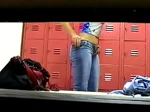 Hidden cam in a high school locker room