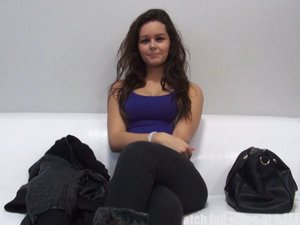 Teen brunette first porn casting