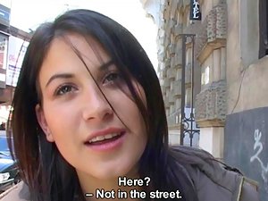 Czech Streets - Veronika blows dick for cash
